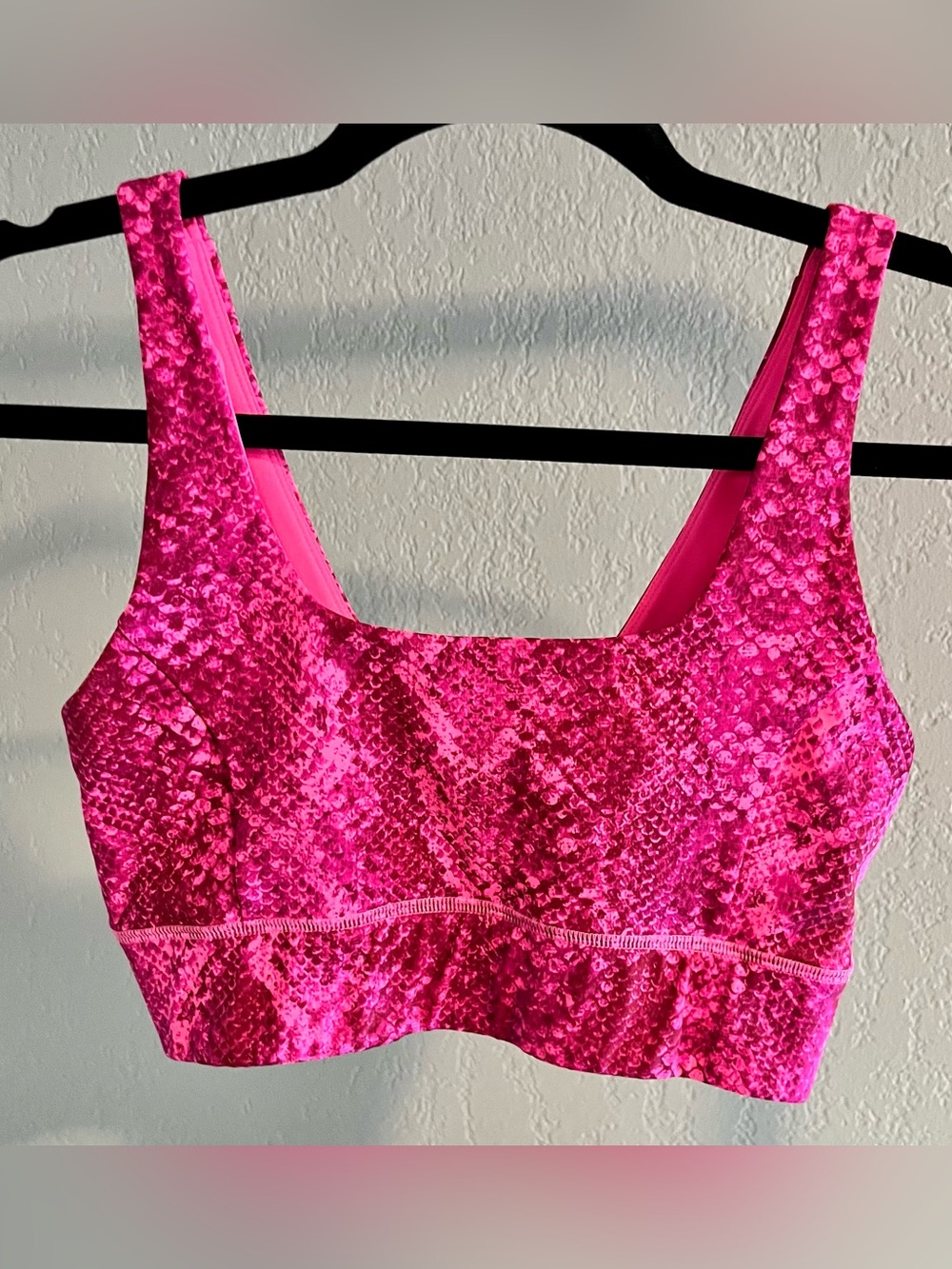 IVL Collective Hot Pink Snakeskin Sports Bra